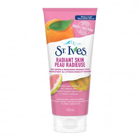 Exfoliant pentru ten luminos ST. IVES Even & Bright Pink Lemon Scrub, 150 ml