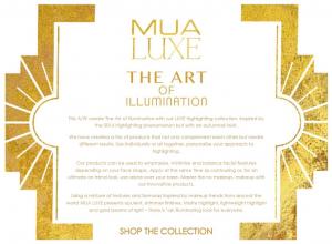 Foite iluminatoare Luxe Shimmer Sheet MUA Makeup Academy Professional - White Gold3