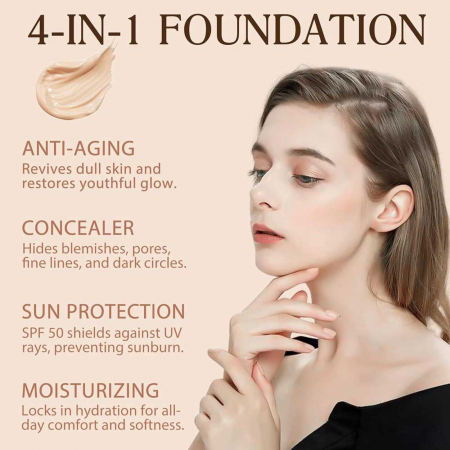 Fond de Ten Adaptabil culorii Tenului, Spectru mediu, SPF 50, Waterproof, 30 g2