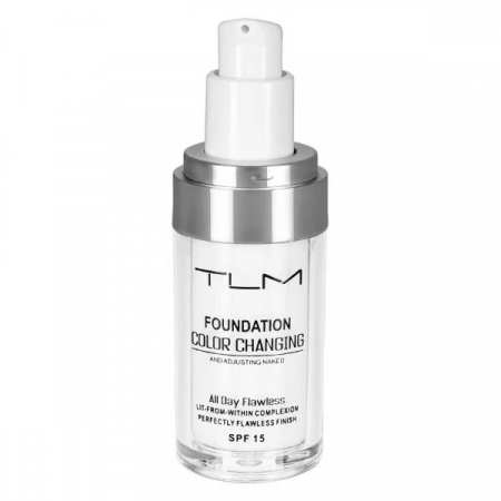 Fond de Ten TLM Color Changing, Adaptabil culorii Tenului, Rezistent la Transfer 16H, SPF 15, 30 ml4