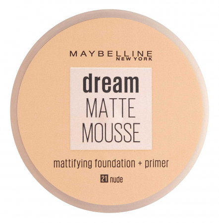 Fond de ten cu efect matifiant Maybelline New York Dream Matte Mousse SPF18, 21 Beige Dore, 18 ml1