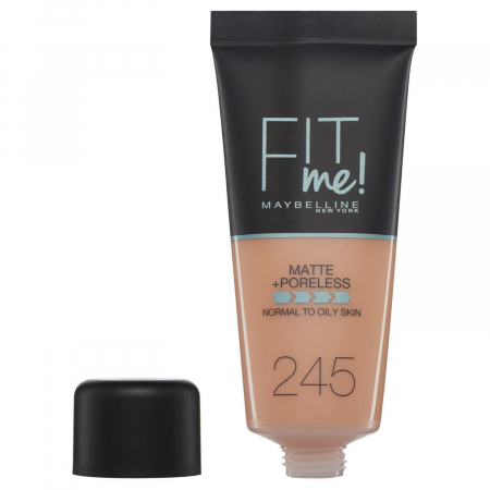 Fond de ten MAYBELLINE FIT ME Matte & Poreless 245 Classic Beige, 30 ml