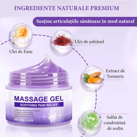 Gel Calmant pentru Dureri Musculare și Articulare, 100 g1