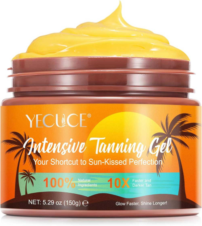 Gel de Bronzare Intensiv, Premium, Pentru Bronz de 10 ori mai rapid, Efect Intensificator, Ingrediente 100% Naturale, 150 g