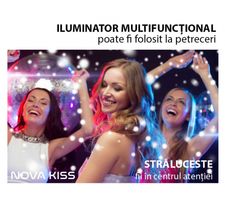 Iluminator pudra cu pompita vintage Nova Kiss, Auriu 02, 8.7 g3