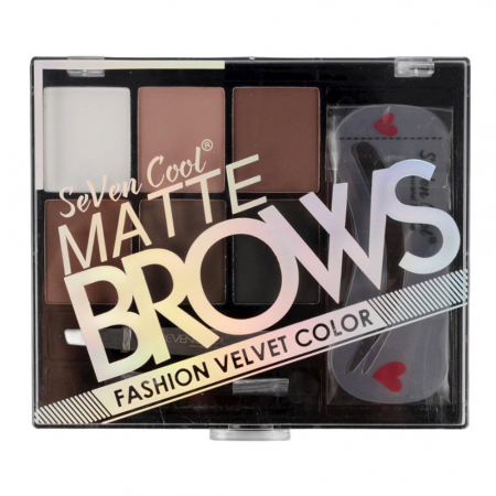 Kit complet pentru definirea sprancenelor Nova Kiss Matte Brows, 011