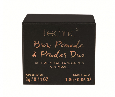 Kit pentru sprancene TECHNIC Brow Pomade & Powder Duo, Dark, 3 g + 1.8 g1