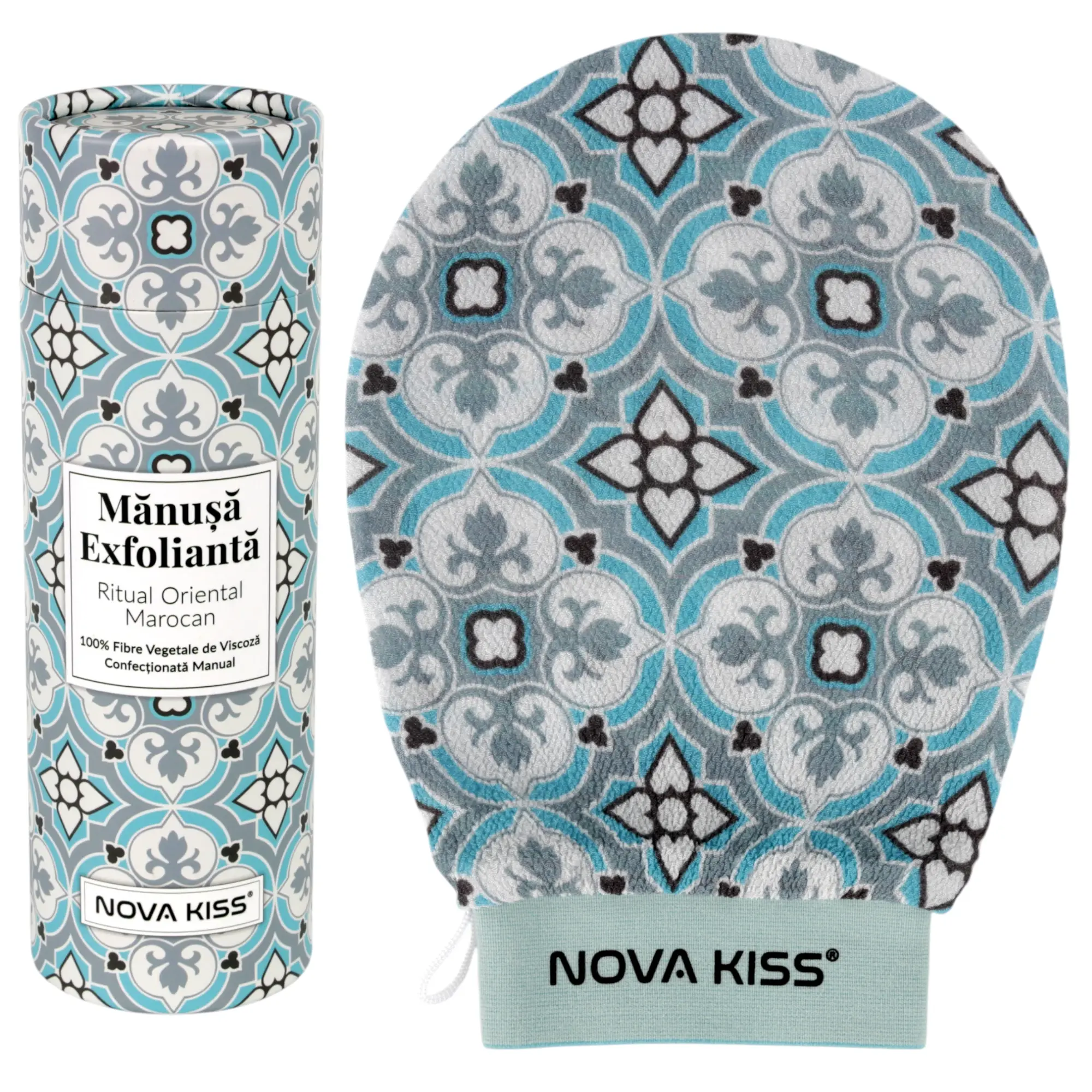 Mănușă Exfoliantă Premium, Ritual Oriental Marocan, Confecționată Manual, NOVA KISS®