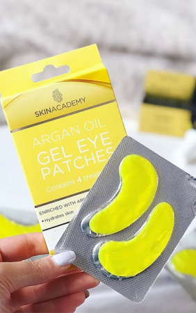 Set Plasturi Tratament pentru ochi cu Ulei de Argan SKIN ACADEMY Gel Eye Patches, 4 seturi (8 plasturi)6