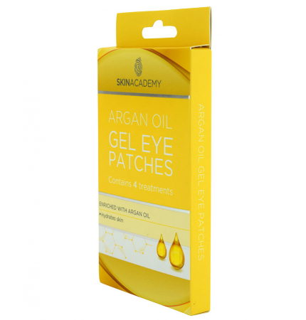Set Plasturi Tratament pentru ochi cu Ulei de Argan SKIN ACADEMY Gel Eye Patches, 4 seturi (8 plasturi)5
