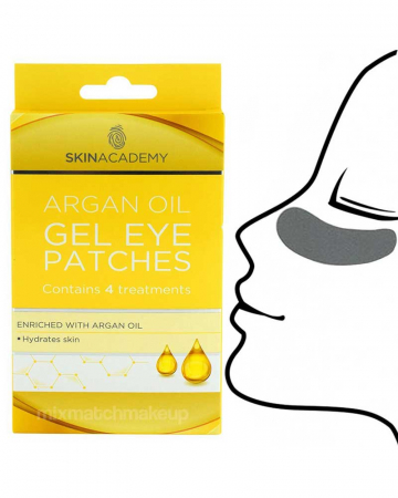 Set Plasturi Tratament pentru ochi cu Ulei de Argan SKIN ACADEMY Gel Eye Patches, 4 seturi (8 plasturi)3