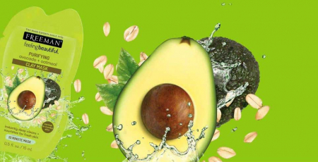 Masca hranitoare si purificatoare FREEMAN Purifying Avocado + Oatmeal Clay Mask, 15 ml1