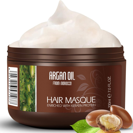 Masca de Par Profesionala cu Ulei de Argan si Extract de Keratina, Regenerare Intensiva, 200 ml
