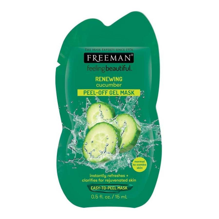 Masca exfolianta pentru ten obosit FREEMAN Renewing Cucumber Peel-Off Gel Mask, 15 ml0