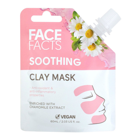 Masca Faciala Calmanta cu Musetel FACE FACTS Clay Mask cu proprietati Anti-Inflamatoare si Antioxidanti, 60 ml0
