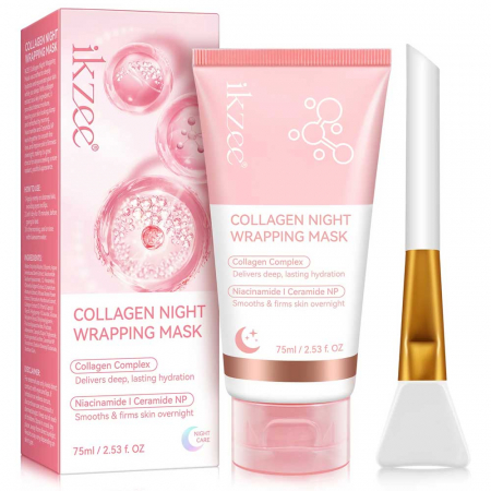 Masca Premium de Noapte cu Colagen, Niacinamide, Ceramide NP, Hidratare profunda, 75 ml 7