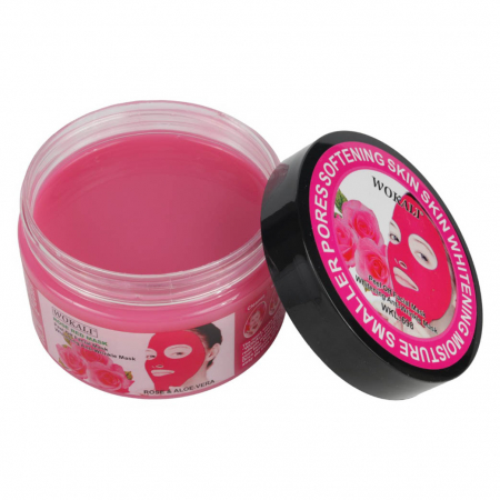 Masca rosie pentru pete pigmentare cu Extract de Trandafiri si Minerale, Efect de micsorarea porilor si Efect anti-rid, Wokali, 300 g1