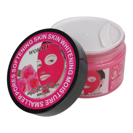 Masca rosie pentru pete pigmentare cu Extract de Trandafiri si Minerale, Efect de micsorarea porilor si Efect anti-rid, Wokali, 300 g3
