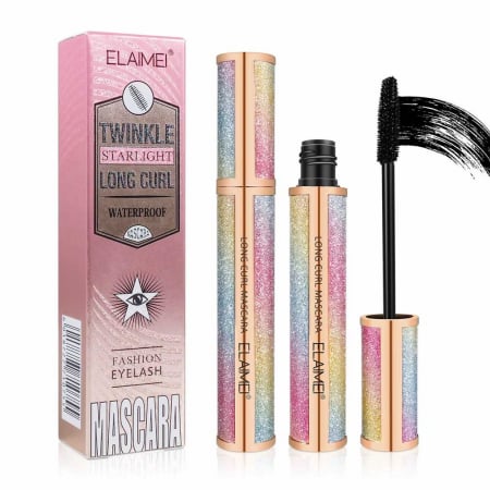 Mascara pentru Volum si Curbare, Starlight Waterproof, Negru Intens