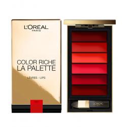 Paleta pentru buze cu 6 rujuri L'OREAL COLOR RICHE   La Palette - Red, 6 gr