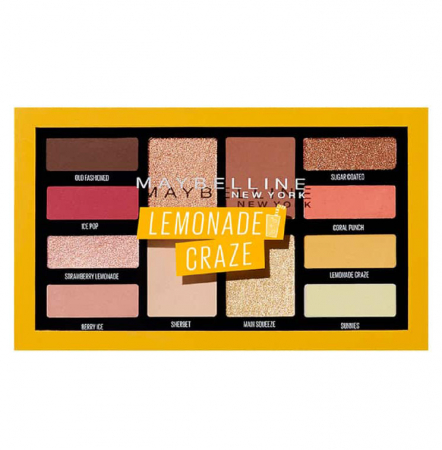 Paleta de farduri Maybelline New York Lemonade Craze, 12 g