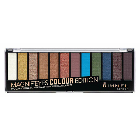 Paleta de farduri Rimmel Magnif'Eyes Colour Edition Eye Contouring Palette, 14.2 g0