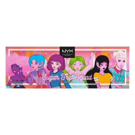 Paleta Iluminatoare NYX Professional Sugar Trip Squad Highlighting Palette Limited Edition2