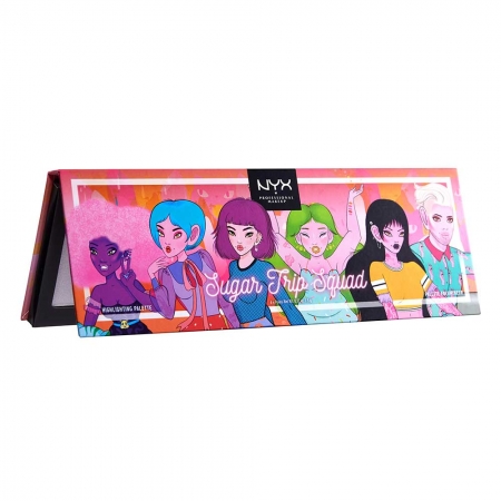 Paleta Iluminatoare NYX Professional Sugar Trip Squad Highlighting Palette Limited Edition3
