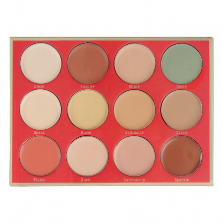 Paleta profesionala cu 12 corectoare cremoase, BB Rose Cosmetics, Smoke Rose, 25 g1