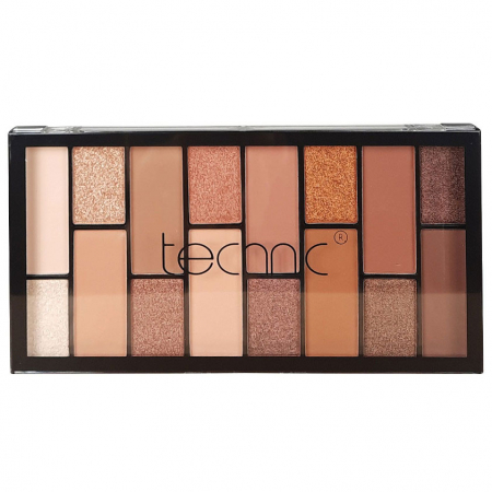 Paleta Profesionala de Farduri Technic Pressed Pigment Palette, EXPOSED, 16 Culori Nude1