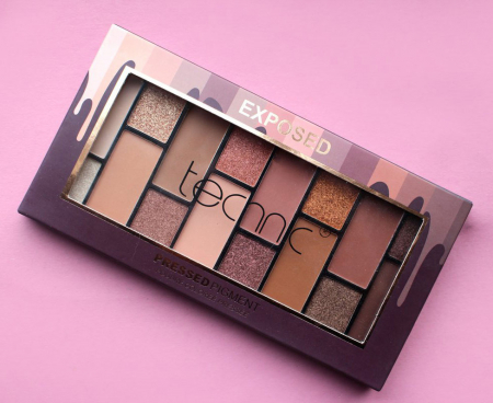 Paleta Profesionala de Farduri Technic Pressed Pigment Palette, EXPOSED, 16 Culori Nude2