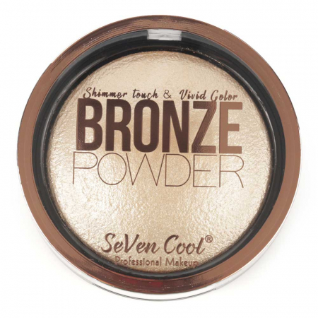 Pudra Profesionala Iluminatoare, Seven Cool, Bronze Powder, Shimmer Touch, 01 Vanilla