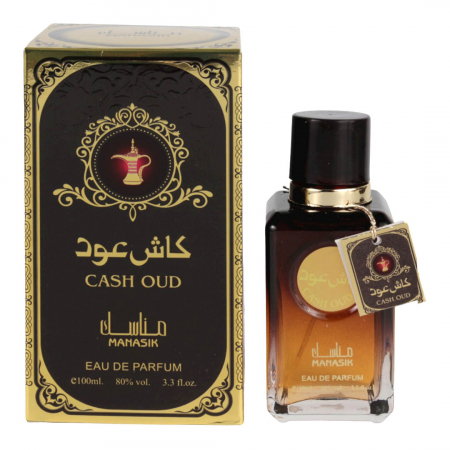 Parfum oriental unisex Cash Oud by Manasik Eau De Parfum, 100 ml