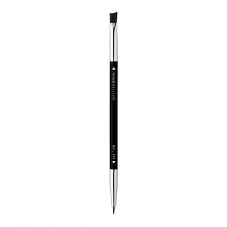 Pensula decoratiuni unghii, Bourjois Paris Professional, 2 capete - French Manicure brush & Nail Art brush