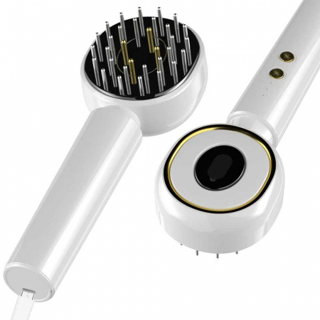 Perie Electrica Premium pentru Stimularea Cresterii Parului, Terapie cu Lumina, Difuzor de Uleiuri Esentiale, Masaj scalp, NOVA KISS®15