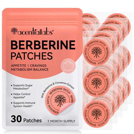 Plasturi cu Berberina pentru Slabit, Reducerea Poftelor, Controlul Apetitului, Metabolizarea Glucidelor, 30 buc