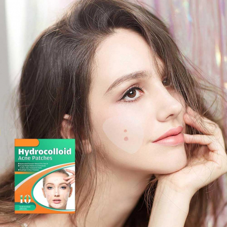 Plasturi Hidrocoloidali pentru Acnee din Gel de Calitate Medicala, 10 bucati, NOVA KISS®4