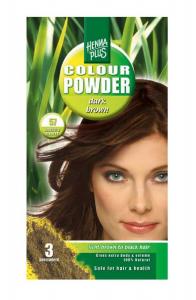 Pudra De Par Permanenta Naturala HennaPlus - 57 Dark Brown