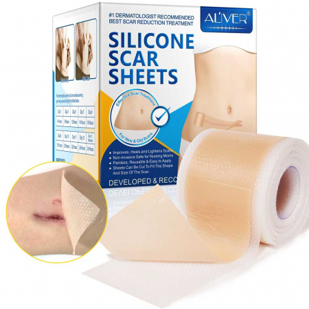 Rola din Silicon Medical pentru Cicatrici, Premium, Reutilizabila, 4.5 cm x 3 m3