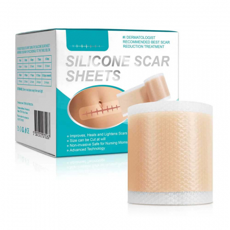 Rola Premium din Silicon Medical pentru Ingrijirea Cicatricilor, Reutilizabila, NOVA KISS®, 4 cm x 3 m