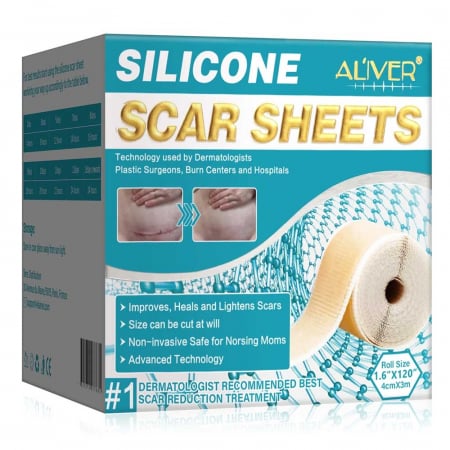 Rola din Silicon Medical pentru Cicatrici, Premium, Reutilizabila, 4 cm x 3 m