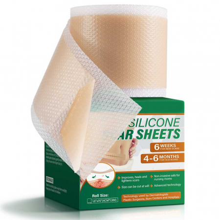 Rola Premium Reutilizabila din Silicon Medical pentru Cicatrici, NOVA KISS®, 4 cm x 1.9 m