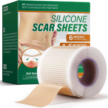 Rola Premium Reutilizabila din Silicon Medical pentru Cicatrici, NOVA KISS®, 4 cm x 1.9 m8