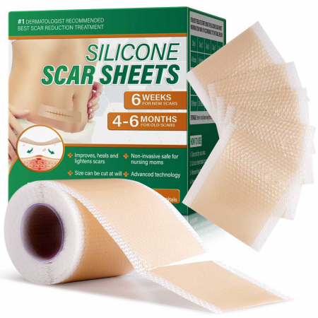 Rola Premium Reutilizabila din Silicon Medical pentru Cicatrici, NOVA KISS®, 4 cm x 1.9 m3