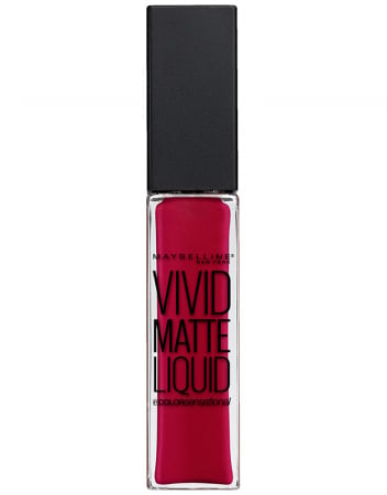 Ruj lichid mat Maybelline New York Color Sensational Vivid Matte Liquid, 30 Fuchsia, 8 ml