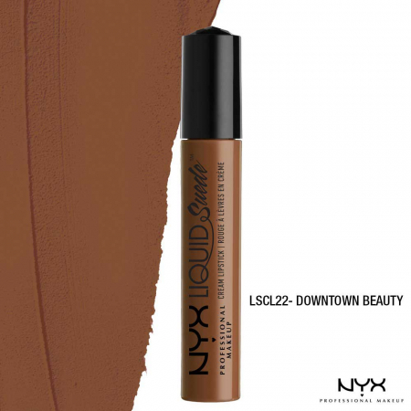 Ruj lichid mat NYX Professional Makeup Liquid Suede Cream, 22 Downtown Beauty, 4 ml2
