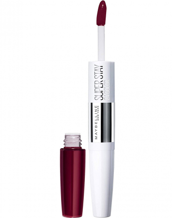 Ruj rezistent la transfer Maybelline New York Superstay 24H, 835 Timeless Crimson, 9 ml0