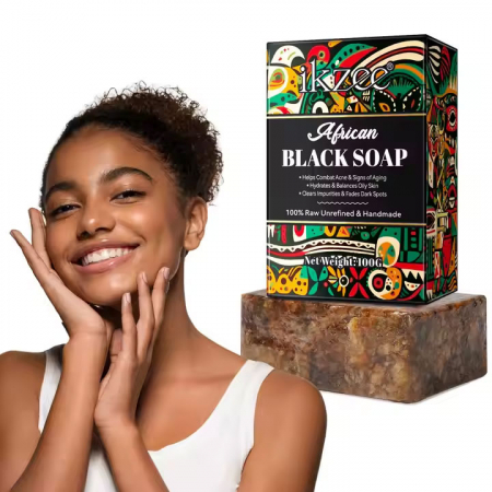 Sapun Negru African pentru Ten, 100% Raw, Nerafinat & Lucrat Manual, Formula Premium cu Antioxidanti si Vitamine, 100 g6