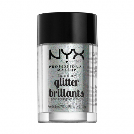 Sclipici pentru fata si corp NYX Professional Face & Body Glitter Ice, 2.5 g0