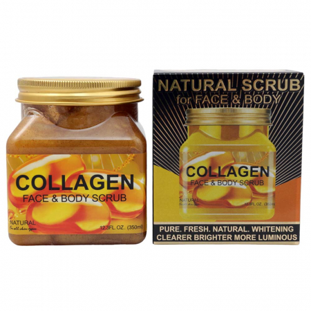 Scrub Natural Cu Colagen pentru Fata si Corp Wokali, 350 ml2